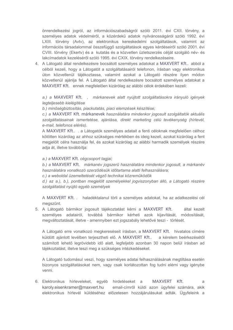 Impresszum 3. oldala