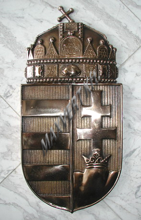 Magyar Köztársaság címere bronzból. magyar címer bronzból